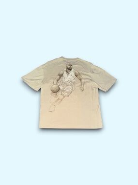 Shaq x Zara Shaquille O’Neal one lucky shot deserves another t-shirt beige